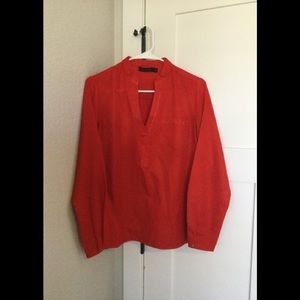 The Limited reddish orange blouse size s